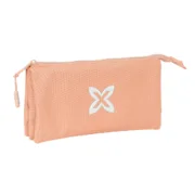 Estojo Triplo Munich Basic Pêssego 22 x 12 x 3 cm Estojo 3 Compartimentos - nacloset