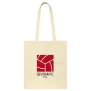 Bolsa Sevilla Fútbol Club Bege Algodão Acessórios de Moda - nacloset