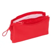 Estojo Triplo Atlético Madrid Vermelho 22 x 12 x 3 cm Estojo 3 Compartimentos - nacloset 2