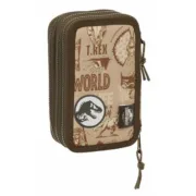 Estojo Triplo Jurassic World 12,5 x 19,5 x 5,5 cm 37 Peças Estojo 3 Compartimentos - nacloset 2