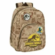 Mochila Escolar Jurassic World Bege 27 x 33 x 10 cm Jogos | Disfarces - nacloset