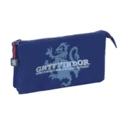 Estojo Triplo Harry Potter Captain Azul Marinho 22 x 12 x 3 cm Estojo 3 Compartimentos - nacloset