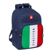 Mochila Escolar Benetton Flag Azul Marinho 32 x 42 x 15 cm Jogos | Disfarces - nacloset