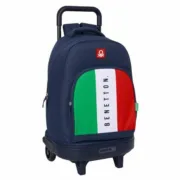 Mochila Escolar Benetton Flag Azul Marinho 33 x 45 x 22 cm Jogos | Disfarces - nacloset