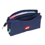 Estojo Triplo Benetton Flag Azul Marinho 22 x 12 x 3 cm Estojo 3 Compartimentos - nacloset 2