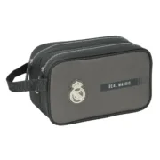 Nécessaire de Viagem Real Madrid C.F. Cinzento Desportivo 26 x 15 x 12.5 cm Desporto | Lazer - nacloset
