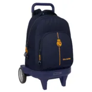 Mochila Escolar com Rodas Real Madrid C.F. Azul Marinho 33 x 45 x 22 cm Jogos | Disfarces - nacloset