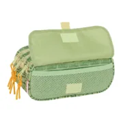 Estojo Triplo Mufasa Verde Bege 21,5 x 10 x 8 cm Estojo 3 Compartimentos - nacloset 2