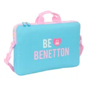 Mala para Portátil Benetton Unique Cor de Rosa Turquesa 40 x 27 x 4 cm Informática | Computadores - nacloset