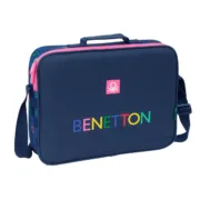 Mochila Escolar Benetton Damero Azul Marinho 38 x 28 x 6 cm Jogos | Disfarces - nacloset