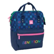 Mochila Escolar Benetton benetton Azul Marinho 27 x 40 x 19 cm Jogos | Disfarces - nacloset