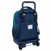 Mochila Escolar com Rodas Benetton Damero Azul Marinho 33 x 45 x 22 cm Jogos | Disfarces - nacloset 2