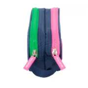 Estojo Duplo Benetton Damero Azul Marinho 21 x 8 x 6 cm Estojo 2 Divisórias - nacloset 2