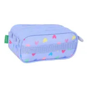 Estojo Triplo Benetton Lila Lilás 21,5 x 10 x 8 cm Estojo 3 Compartimentos - nacloset 2