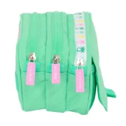 Estojo Triplo Benetton Mint Verde 21,5 x 10 x 8 cm Estojo 3 Compartimentos - nacloset 2