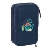 Estojo Escolar com Acessórios El Niño Kook Azul Marinho 12,5 x 19,5 x 4 cm 29 Peças Estojos - nacloset
