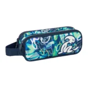 Estojo Duplo El Niño Kook Azul Marinho 21 x 8 x 6 cm Estojo 2 Divisórias - nacloset