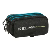 Estojo Triplo Kelme Iron Preto 21,5 x 10 x 8 cm Estojo 3 Compartimentos - nacloset