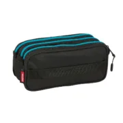 Estojo Triplo Kelme Iron Preto 21,5 x 10 x 8 cm Estojo 3 Compartimentos - nacloset 2