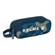 Estojo Duplo Kelme Epic Azul Marinho 21 x 8 x 6 cm Estojo 2 Divisórias - nacloset