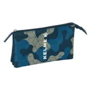 Estojo Triplo Kelme Epic Azul Marinho 22 x 12 x 3 cm Estojo 3 Compartimentos - nacloset