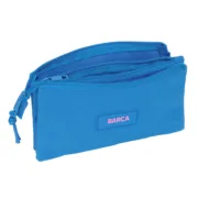 Estojo Triplo F.C. Barcelona Azul 22 x 12 x 3 cm Estojo 3 Compartimentos - nacloset 2