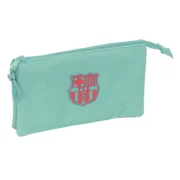 Estojo Triplo F.C. Barcelona Verde 22 x 12 x 3 cm Estojo 3 Compartimentos - nacloset