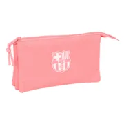 Estojo Triplo F.C. Barcelona Coral 22 x 12 x 3 cm Estojo 3 Compartimentos - nacloset