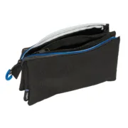 Estojo Triplo Kelme Jet black Preto 22 x 12 x 3 cm Estojo 3 Compartimentos - nacloset 2