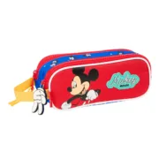 Estojo Duplo Mickey Mouse Clubhouse Good day Azul 21 x 8 x 6 cm Estojo 2 Divisórias - nacloset