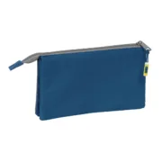 Estojo Triplo Munich Street Azul Cinzento 22 x 12 x 3 cm Estojo 3 Compartimentos - nacloset 2