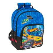 Mochila Escolar Hot Wheels Let’s race Azul Preto 32 x 42 x 15 cm Jogos | Disfarces - nacloset