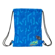 Saco Mochila com Cordas Hot Wheels Let’s race Azul Preto 26 x 34 x 1 cm Jogos | Disfarces - nacloset 2