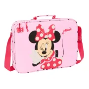 Pasta Escolar Minnie Mouse Naive Cor de Rosa 38 x 28 x 6 cm Jogos | Disfarces - nacloset