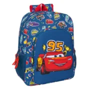 Mochila Escolar Cars Racing Azul Marinho 33 x 42 x 14 cm Jogos | Disfarces - nacloset