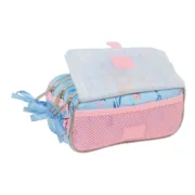 Estojo Triplo Frozen Ice magic Azul Claro 21,5 x 10 x 8 cm Estojo 3 Compartimentos - nacloset 2
