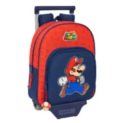 Mochila Escolar com Rodas Super Mario Trick Vermelho Azul escuro 28 x 34 x 10 cm Jogos | Disfarces - nacloset