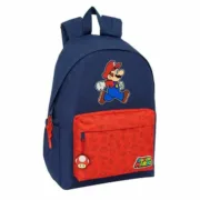 Mochila Escolar Super Mario Trick Vermelho Azul escuro 31 x 43 x 13 cm Jogos | Disfarces - nacloset
