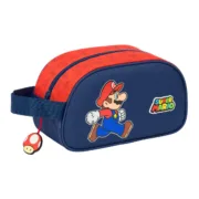 Nécessaire de Viagem Super Mario Trick Vermelho Azul escuro 26 x 15 x 12 cm Desporto | Lazer - nacloset