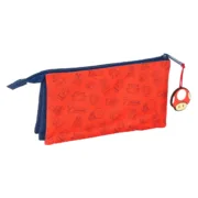 Estojo Triplo Super Mario Trick Vermelho Azul escuro 22 x 12 x 3 cm Estojo 3 Compartimentos - nacloset 2