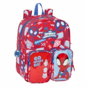 Mochila Escolar Spider-Man Rescue Azul Vermelho 22 x 27 x 10 cm Jogos | Disfarces - nacloset