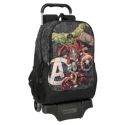 Mochila Escolar com Rodas The Avengers Vendetta Preto 32 x 44 x 16 cm Jogos | Disfarces - nacloset