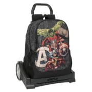 Mochila Escolar com Rodas The Avengers Vendetta Preto 32 x 44 x 16 cm Jogos | Disfarces - nacloset