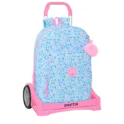Mochila Escolar com Rodas Vicky Martín Berrocal Paraíso Azul Cor de Rosa 30 x 46 x 14 cm Jogos | Disfarces - nacloset