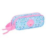 Estojo Duplo Vicky Martín Berrocal Paraíso Cor de Rosa Azul Claro 21 x 8 x 6 cm Estojo 2 Divisórias - nacloset