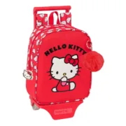 Mochila Escolar Hello Kitty Iconic Branco Vermelho 22 x 27 x 10 cm Jogos | Disfarces - nacloset