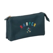 Estojo Harper & Neyer Azul Marinho 22 x 12 x 3 cm Estojos - nacloset