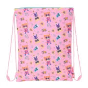 Saco Mochila com Cordas SuperKitties Cor de Rosa Turquesa 26 x 34 x 1 cm Jogos | Disfarces - nacloset 2