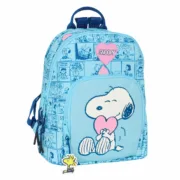 Mochila Casual Snoopy Love Azul Claro 25 x 30 x 13 cm Acessórios de Moda - nacloset