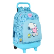 Mochila Escolar Snoopy Love Azul 33 x 45 x 22 cm Jogos | Disfarces - nacloset